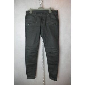 Hudson Blinder Biker Moto Jean Black Slim Fit Jeans 36x34 Moto Style Denim Pants